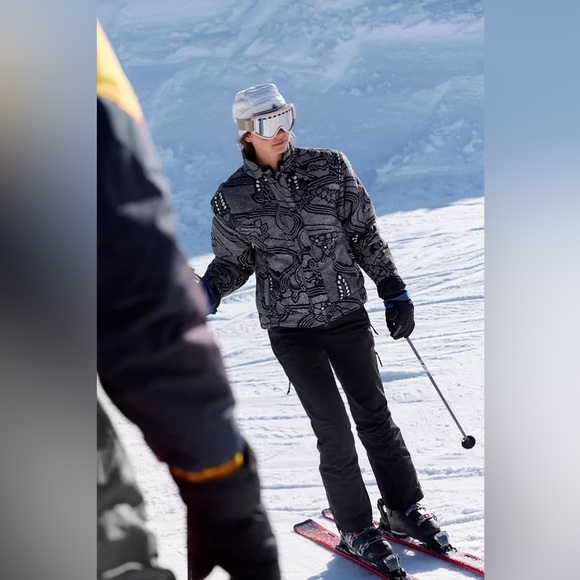 NEW Free People Bunny Slope Printed Puffer Jacket In Midnight Combo - Picture 4 of 16